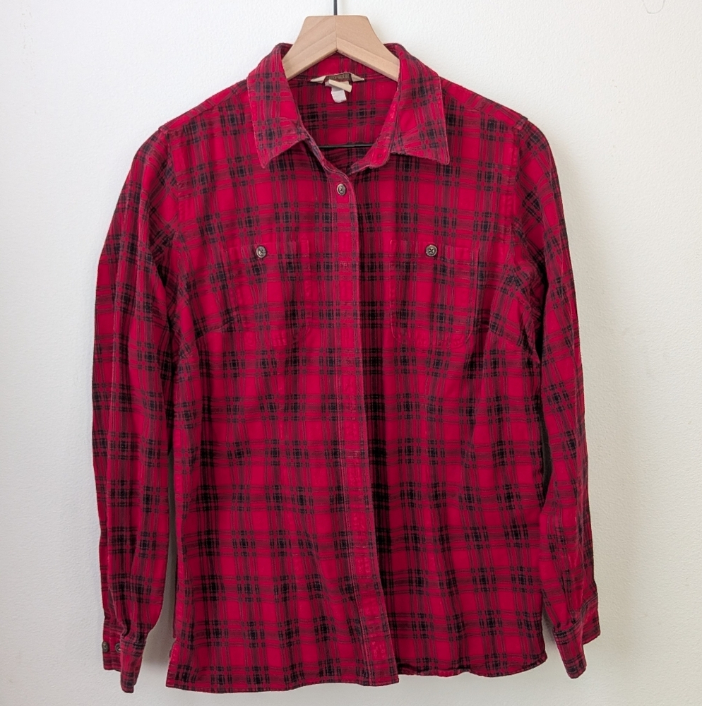 ❤️ Duluth Trading Co Women's Button-down Flannel Shirt Size Small